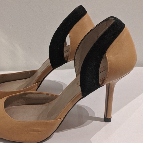 Zara blush and black suede pumps - Picture 4 of 6
